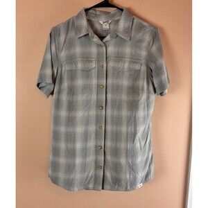 Duluth Women’s Camp Fishing Shirt Size XS Gray Plaid